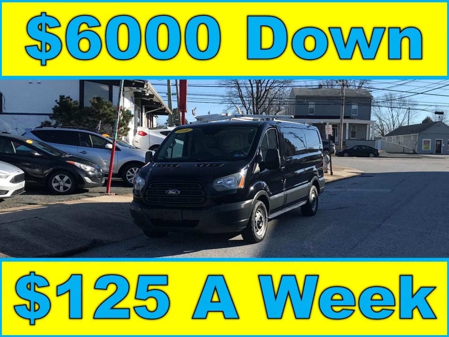 2016 Black /Gray Ford Transit 150 (1FTYE1YM4GK) with an 3.7 V6 engine, Automatic transmission, located at 577 Chester Pike, Prospect Park, PA, 19076, (610) 237-1015, 39.886154, -75.302338 - Photo#0